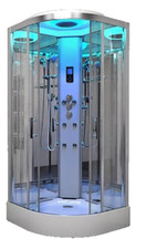 Insignia No Steam Shower Cabin Enclosure 80x80cm Thermostat No Silicon No Leak