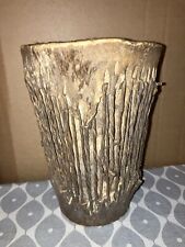Vintage Tribal Zebra Hide Drum