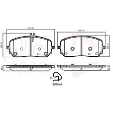 Brake Pads Set For Mercedes