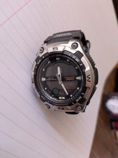 Casio Gents Moon Phase And Tide Graph Watch Awe-100-1avef Aqw100 Men’s