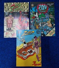 ZAP COMIX - Last Gasp - Three Issues Robert Crumb