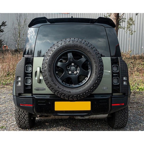 Gloss black rear roof spoiler - black,