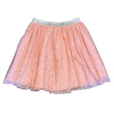 GAP-KIDS Girls Sparkly Stars Pink Lacy Skirt UK 12 YRS, VGC