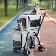 2 Tier Pet Stroller Cat Dog