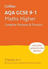 GCSE Maths Grade 9-1 AQA Higher Complete Practice and Revisio... by Collins GCSE