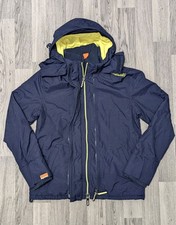 Superdry Professional The Windcheater Blue/Yellow Coat Jacket Size Large