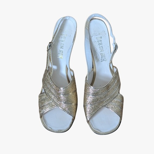 Vintage 1960s gold glitter - gold,