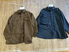 men's 4xl HARBOR BAY  MOLESKIN button up LS shirt choose NAVY or BROWN