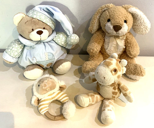 Plush soft rattle toys - plush, bundle