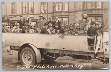 RPPC Charabanc Outing The White Rose Motors Rhyl Wales 1920s Social History