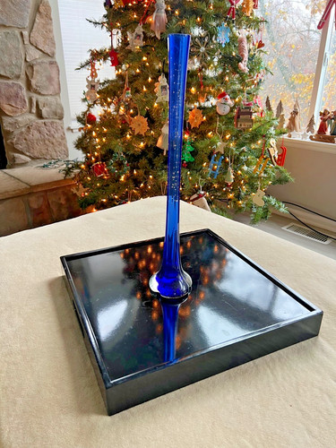 Vintage cobalt blue art - 16.5",