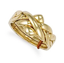 9ct Gold Four piece Puzzle