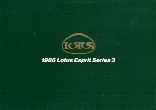 Lotus esprit series 1986 - lotus,