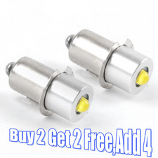 Upgrade LED Flashlight Bulb 3V 4.5V 6V White P13.5S Base Bulbs Torch LED 180lm