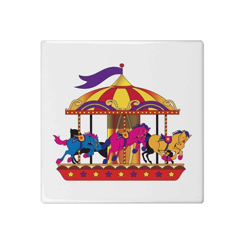 Merry round ceramic tile - 'merry,