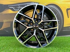 4X 18" 5X114.3 Kia Sportage Line Style Black Polished Wheels:Fit For Kia Optima