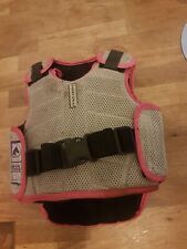 Harry Hall grey and pink body protector 2009 child size Small 