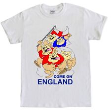 Come On England Bulldog T shirt   St George's Cross 2024 Football Team Top