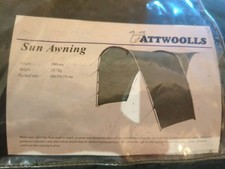 Attwoolls Tent Sun Awning - With Poles