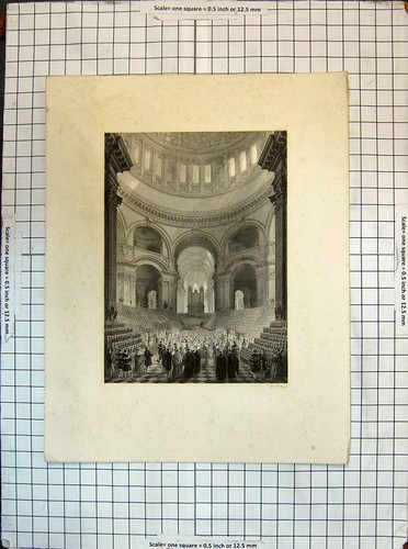 Original old antique print - original,