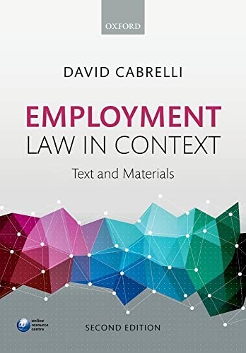 Employment law context - employment, in