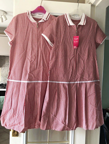 George girls pack red white - 2, red/white