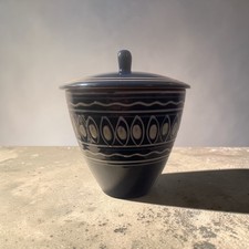 unique lidded pot is a piece
