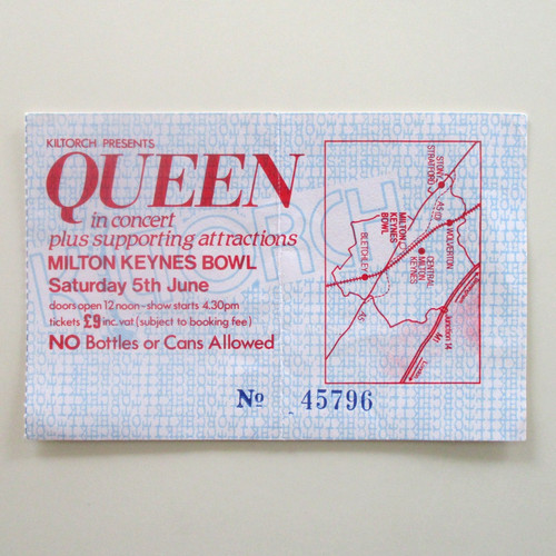 Queen 1982 milton keynes bowl - queen,