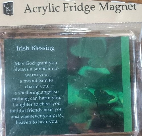 Fridge magnet irish blessing - irish,