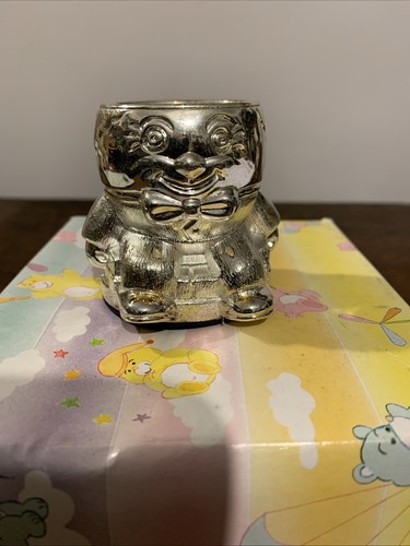Vintage silver plate egg - silver,