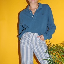 blue long vintage wash sleeve