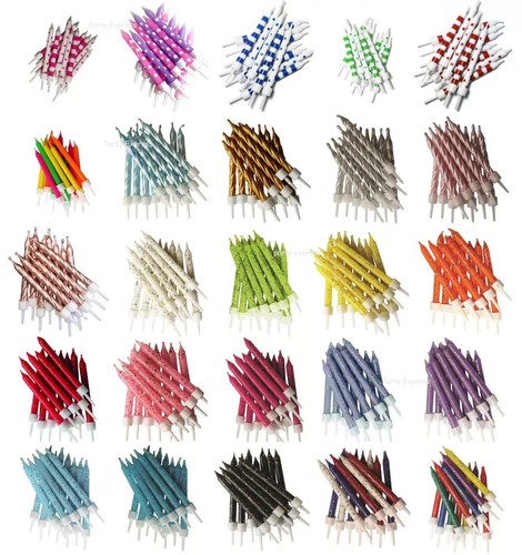 Cake candles metallics - candles,