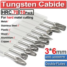 10PCS 10mm 1/4" Tungsten