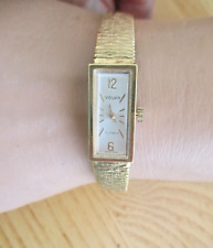 VINTAGE VOLVO 17 JEWEL GOLD PLATED  10 MICRONS LADIES WRISTWATCH WORKING ORDER