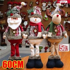 60cm Snowman Large Free Standing Dolls Christmas Ornament Home Decoration Xmas