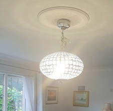 Elegant Large Silver Coloured