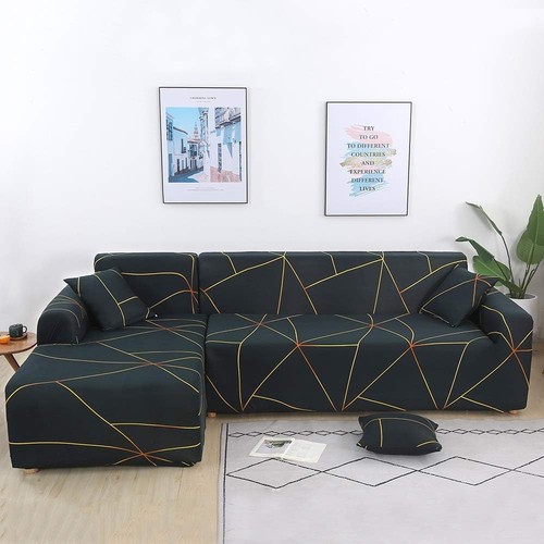 Shaped sofa slipcover - l-shaped, 2pcs