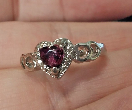 9ct white gold amethyst - 9ct,
