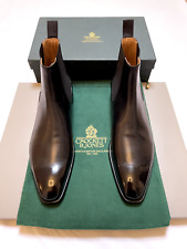 NEW CROCKETT & JONES CHELSEA BOOTS - BLACK CALF LEATHER - UK 10.5 D - LINGFIELD
