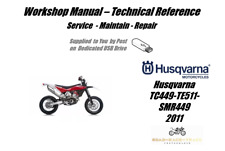 Husqvarna SMR449 SMR 449 Service Repair Workshop Manual USB 2011