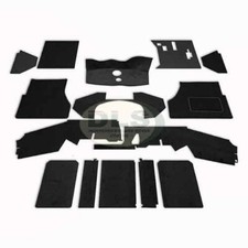 Carpet Mat Set Front Black R380 gearbox Land Rover Defender exc.V8 DA4911
