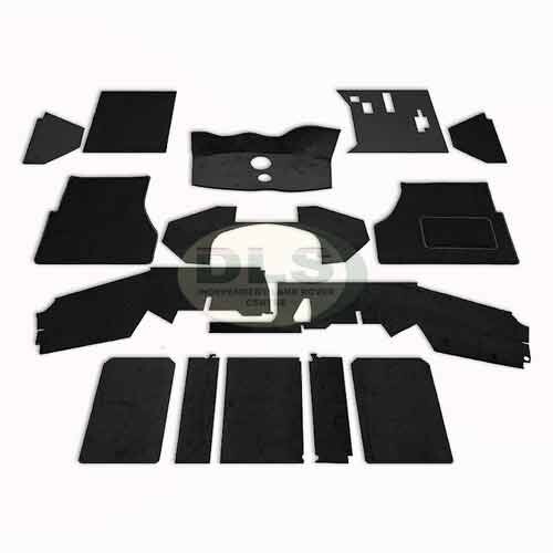 Carpet mat set - mat, black