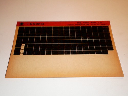 Microfiche spare parts - microfiche,
