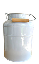 IKEA SOCKER metal milk can