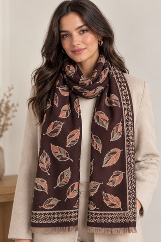 Elegant autumn leaf print - elegant,