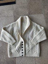 Irish Aran Hand Knit 100% Wool