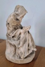 Plaster Repro. of Michel Pascal's The Posture of the Monk, Reading. Figure H18cm