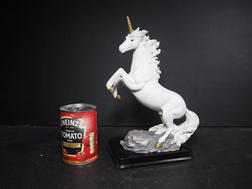 Large white unicorn - large, resin