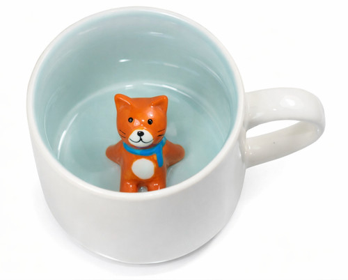 Cat mug peekaboo - mug, 3d