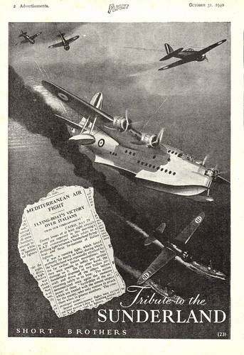 1940 advert short sunderland - short,